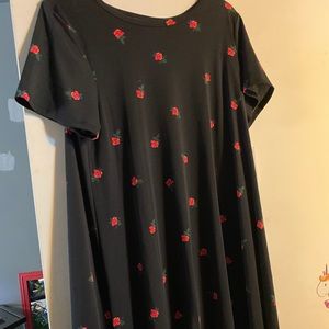 Rose Print Dress
